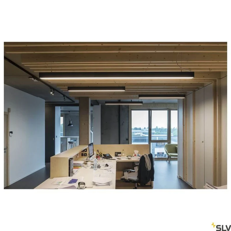 Glenos 1M Pendellampe Schwarz 4000K