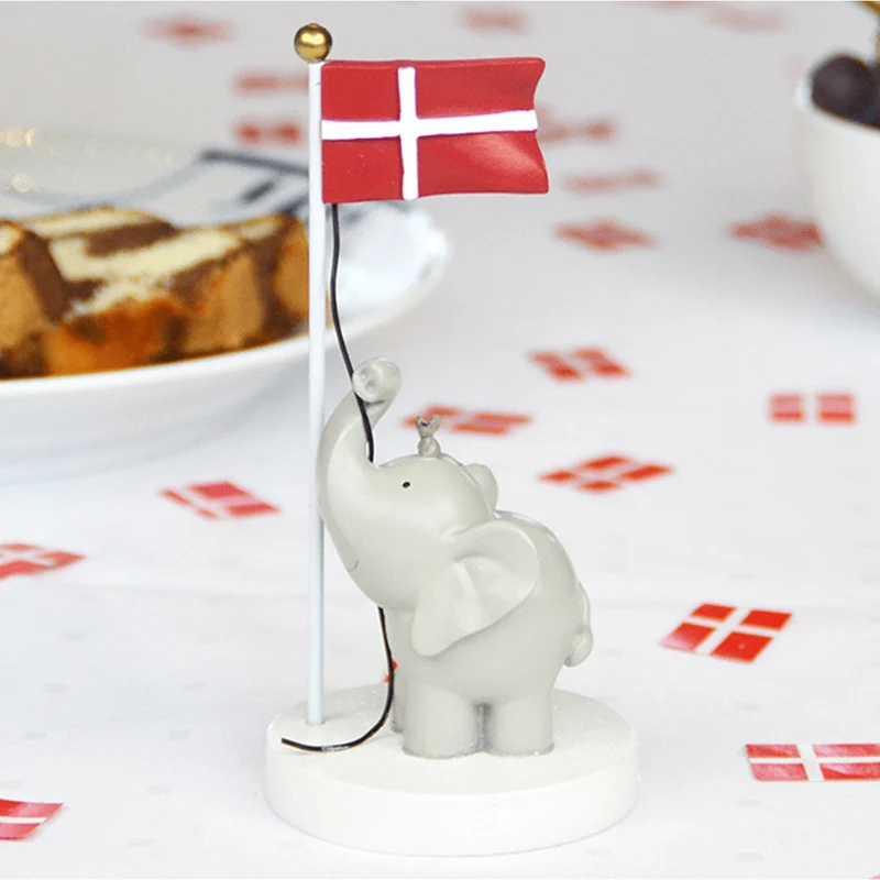 Tischfähnchen Elefant und Maus
