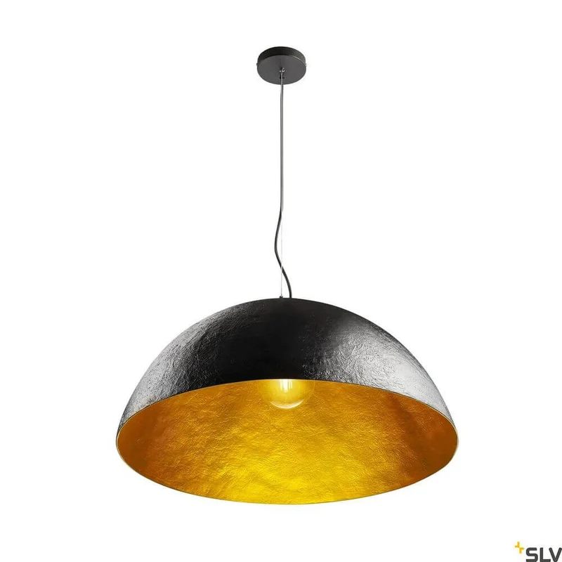Forchini L 70 E27 Pendellampe Schwarz, Gold