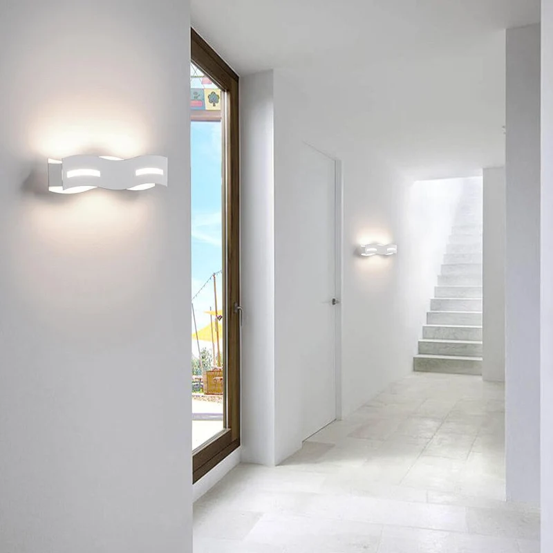 LED Wandleuchte Wave Weiß