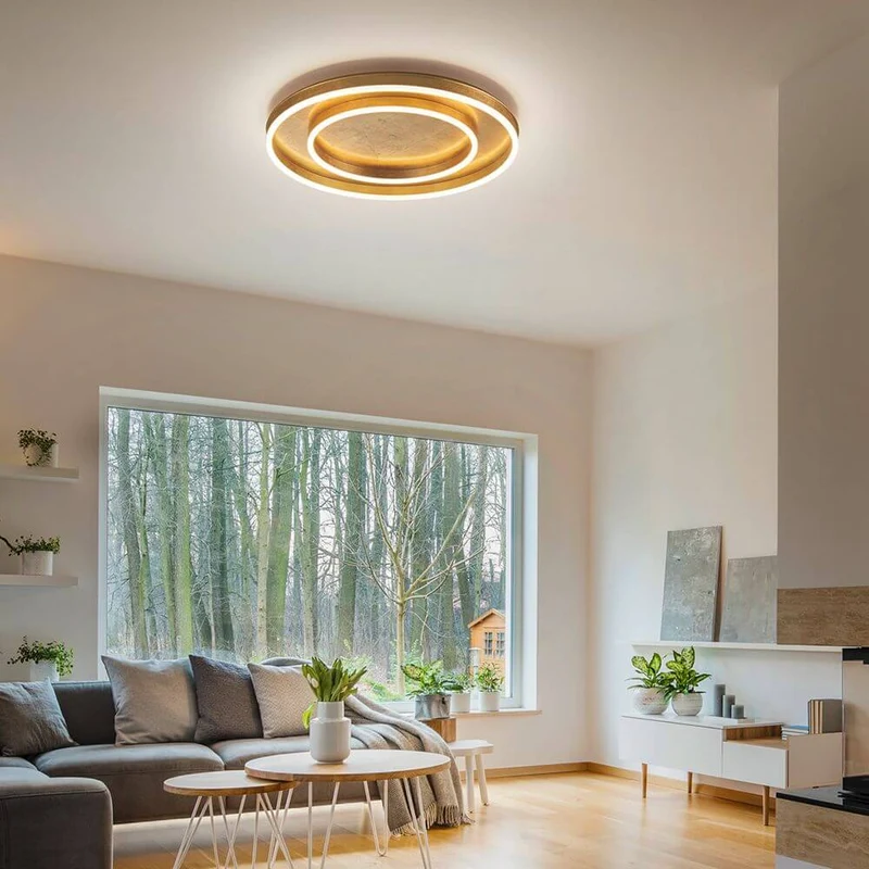 LED Deckenlampe Sona Blattgold