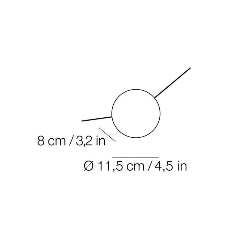 Kundalini LED-Wandlampe Azou 5-flammig Dimmbar