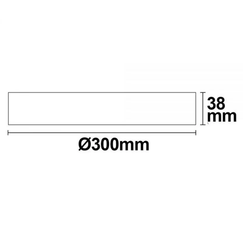 LED Deckenleuchte weiß 24W rund 30cm Neutralweiß Dimmbar