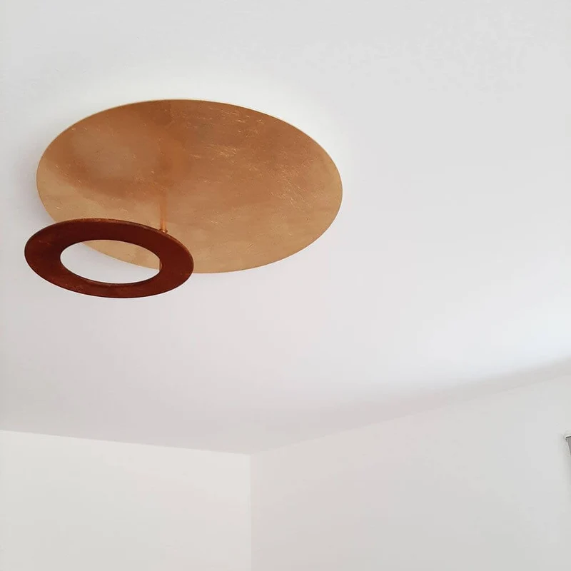 Icone LED Deckenleuchte Vera Ø 50cm Gold, Rost