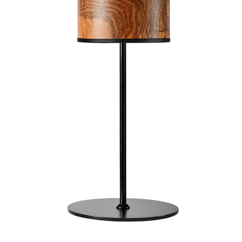 Holz-Tischleuchte Arboreus 50cm Nussbaum Maser