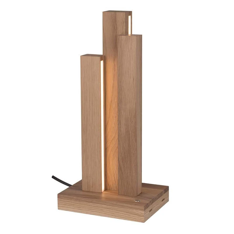 LED Tischleuchte Manhattan Touch-Dimmer 1470lm Eiche-Geölt