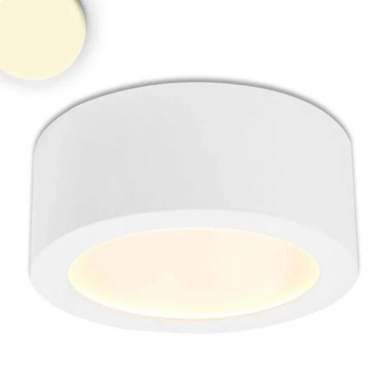 LED Aufbauleuchte Ø17,3cm weiß indirektes Licht Warmweiß
