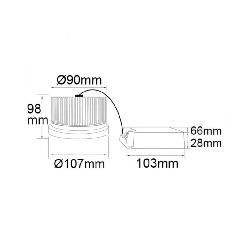 LED für Fleischwaren fokussierbar 35°-50° 1900K 948lm 30W