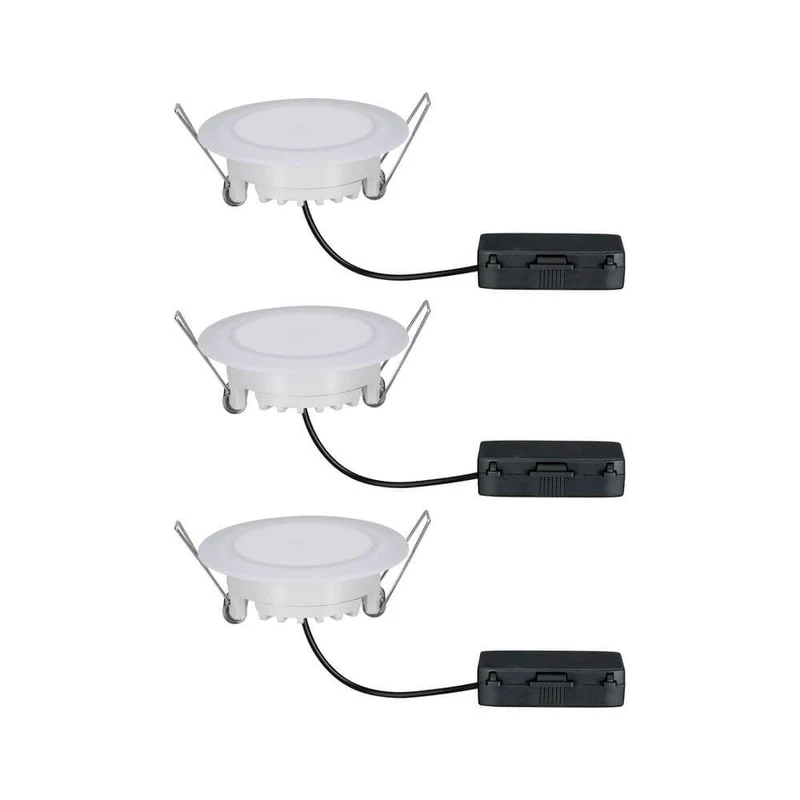 3er-Set Premium LED Einbaustrahler-Set Suon Dimmbar IP44