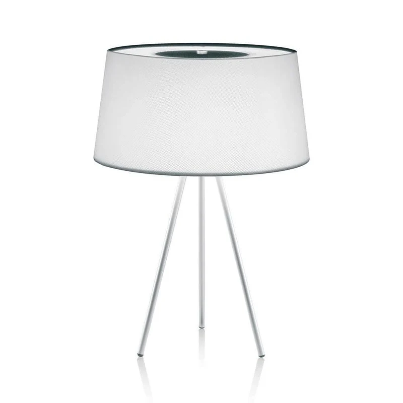 Kundalini Stoff-Tischleuchte Tripod 64cm
