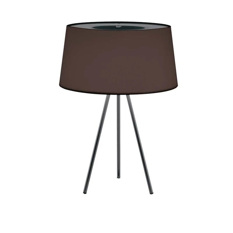 Kundalini Stoff-Tischleuchte Tripod 64cm
