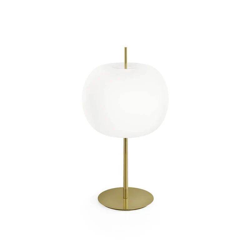 Kundalini Opalglas Tischleuchte Kushi XL 61cm mit Dimmer