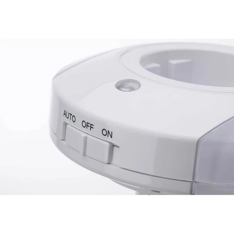 LED Steckerlicht Bilby rund mit Sensor 3000K Weiß