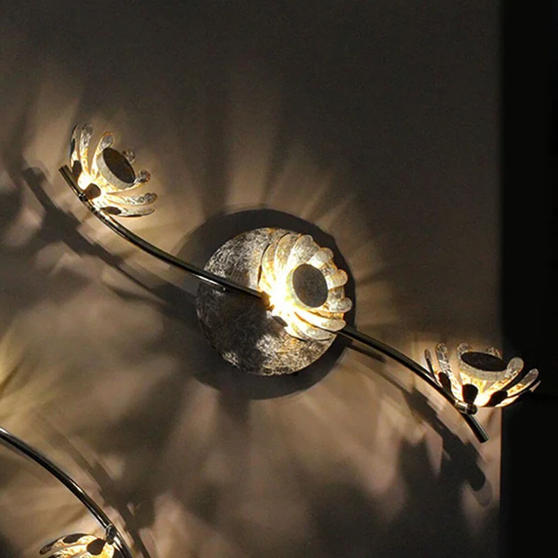 LED Deckenlampe Bloom 3-flammig 50cm Silberfarben