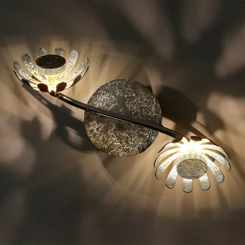 LED Deckenlampe Bloom 2-flammig 30cm Silberfarben