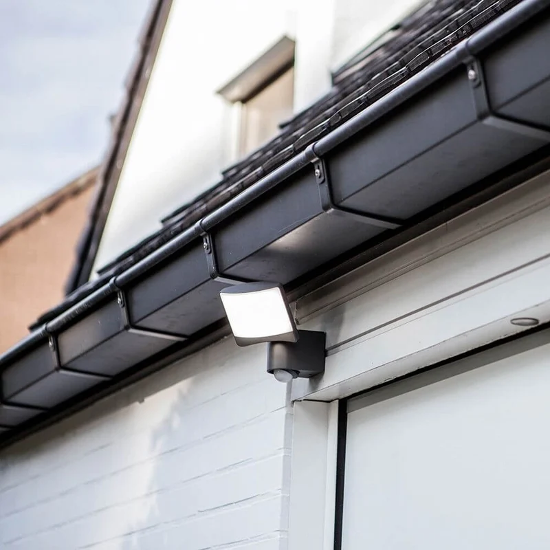 LED Außenstrahler Sunshine mit Sensor IP44 Anthrazit