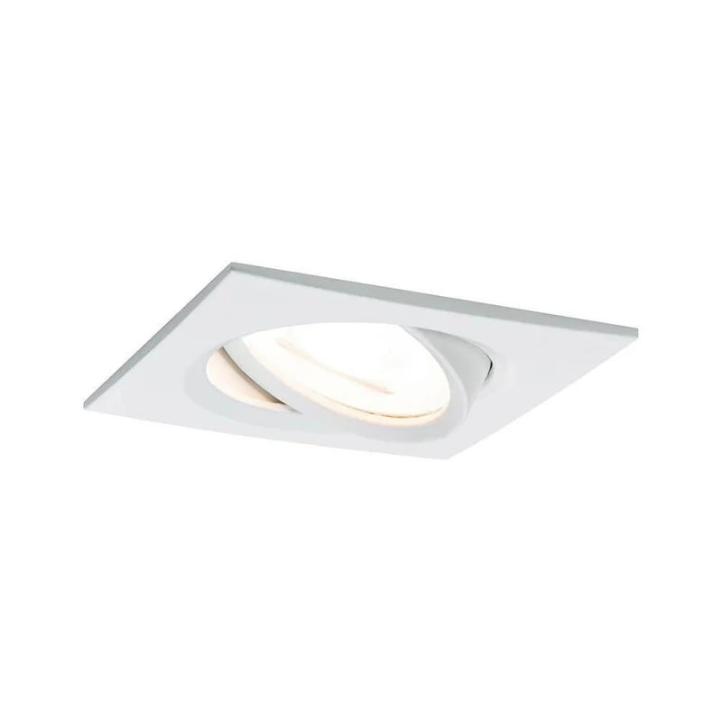 Einbauleuchte Nova eckig schwenkbar LED 3-stepdim 1x6,5W GU10 Weiß