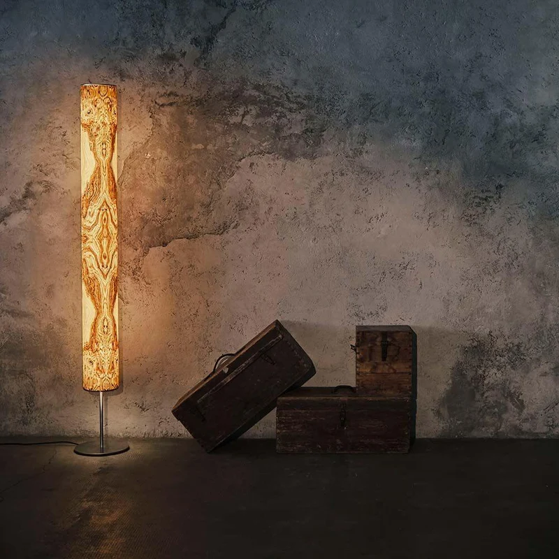 LED Holz-Stehlampe Arbor 190cm Olivesche Maser