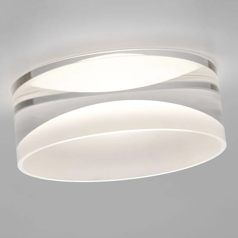 LED Decken-Einbauleuchte Ska Glas teilsatiniert