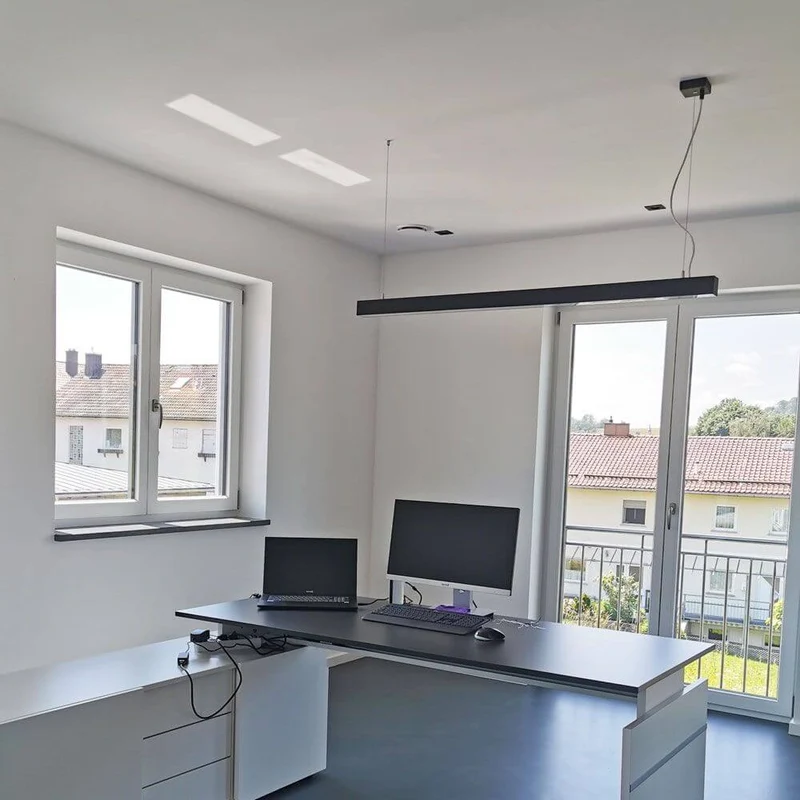 Q-Line Dali Single LED Pendelleuchte Dimmbar Schwarz