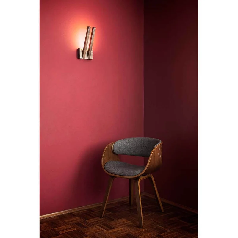 LED Wandlampe Linus 560lm Nuss