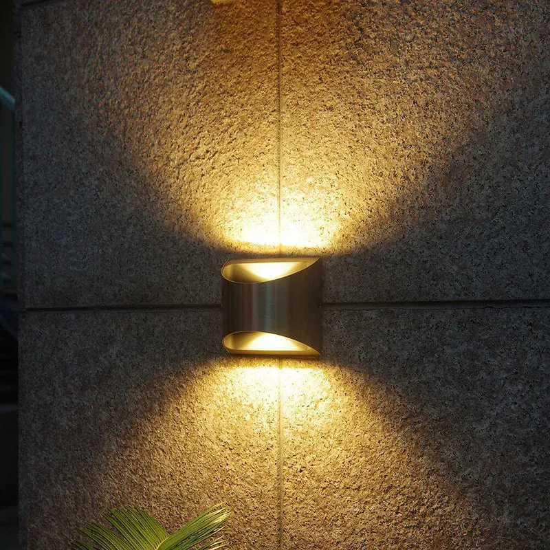 LED Außenwandleuchte Dodd IP54 Edelstahl
