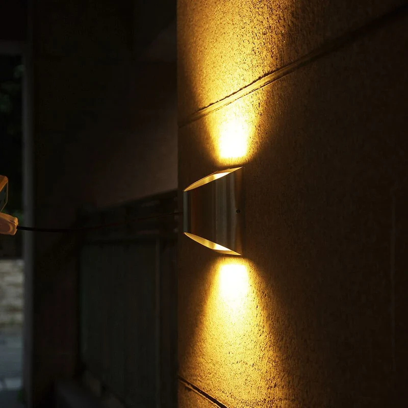 LED Außenwandleuchte Dodd IP54 Edelstahl
