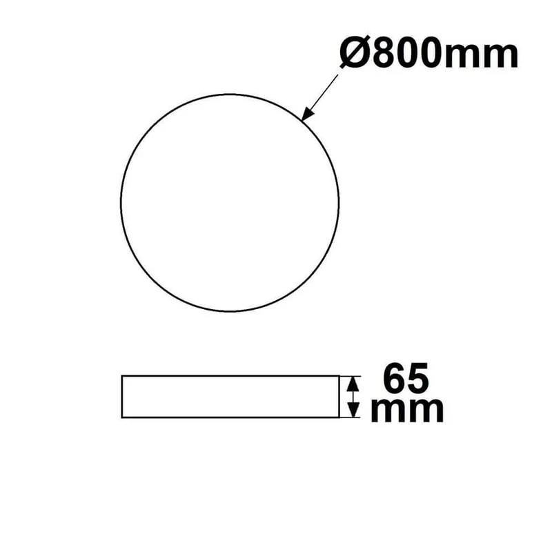 LED Deckenleuchte Meda Ø 80cm ColorSwitch 2700-4000K Dimmbar