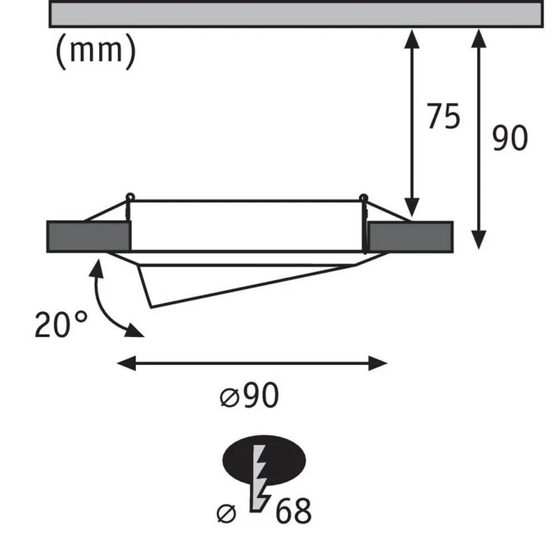 Einbauleuchte LED Base rund GU10 Weiß