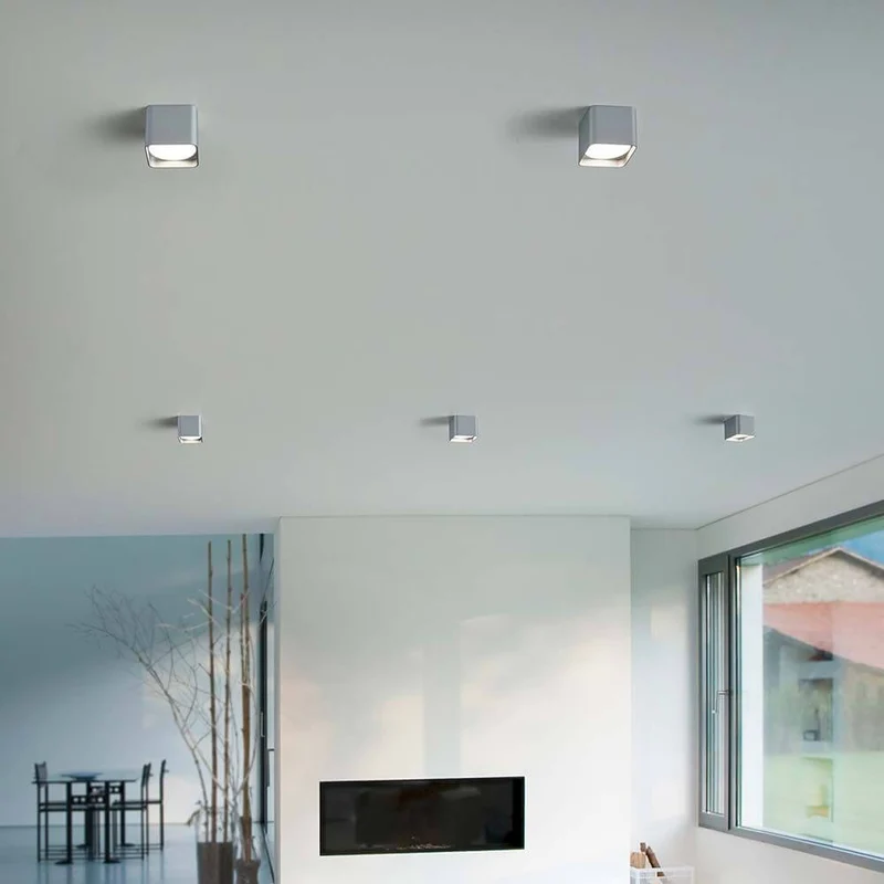 LED Deckenleuchte Dora Silberfarben-Matt