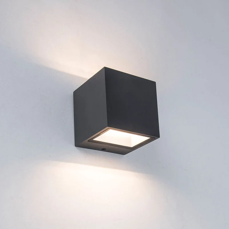 LED Außen-Wandlampe Gemini IP44 Anthrazit