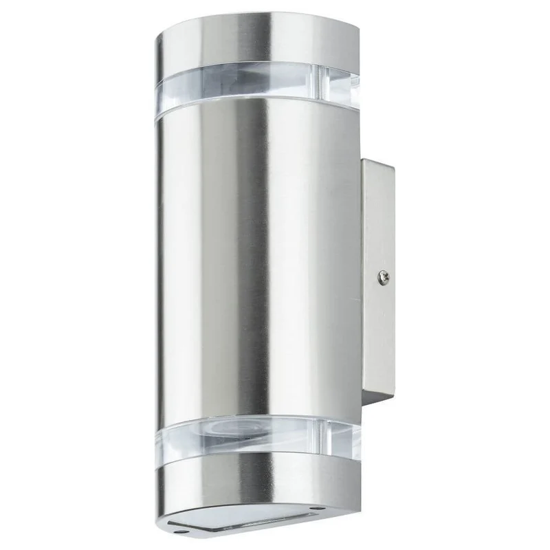 Edelstahl-Außenleuchte Focus IP44 Edelstahl