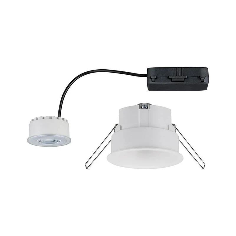 LED Einbauleuchten-Set Cymbal Coin starr Dimmbar 2700K IP44 Weiß