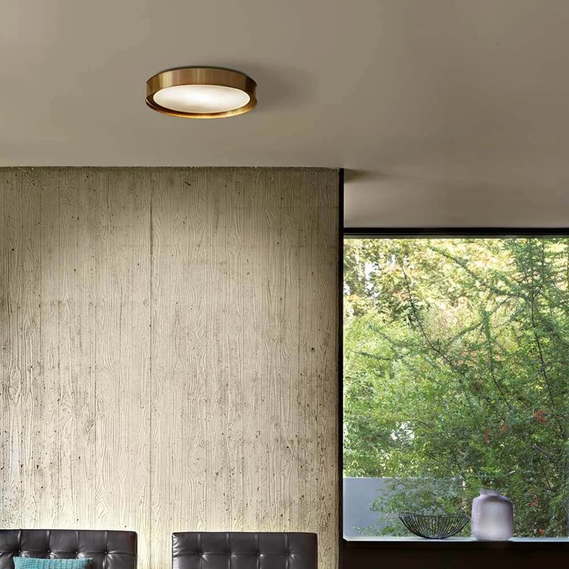 Oluce Deckenlampe Berlin 30 Antik-Goldfarben
