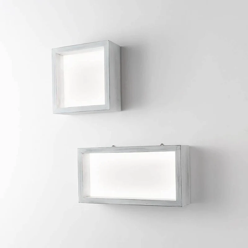 LED Wandleuchte Window 2610lm Vintage- Weiß