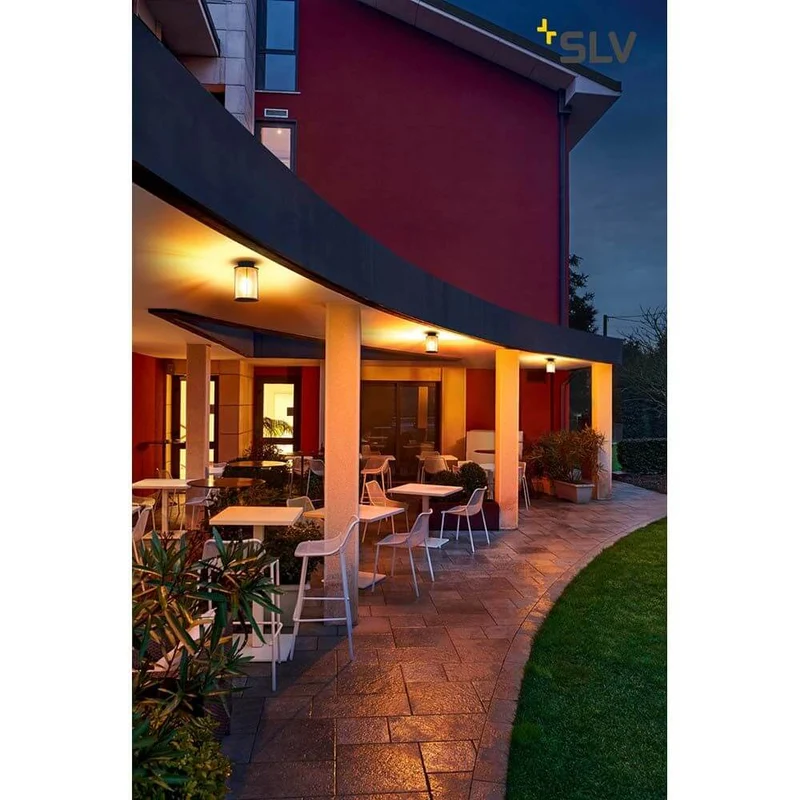 Photonia Outdoor Deckenleuchte A60 Rund Anthrazit
