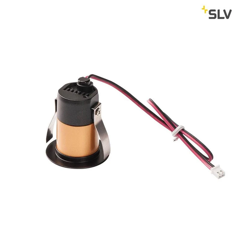 Triton Mini LED Deckeneinbauleuchte Schwarz, Gold 3000K