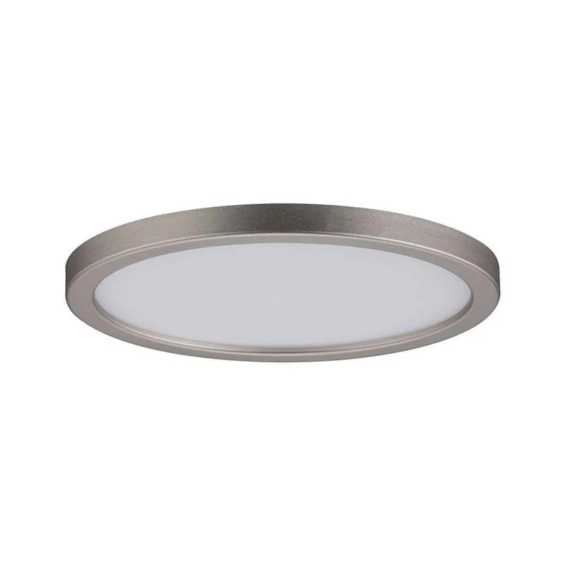 EBL Set Panel Areo rund dim IP44 1x8W 3000K 120mm Nickel-Matt