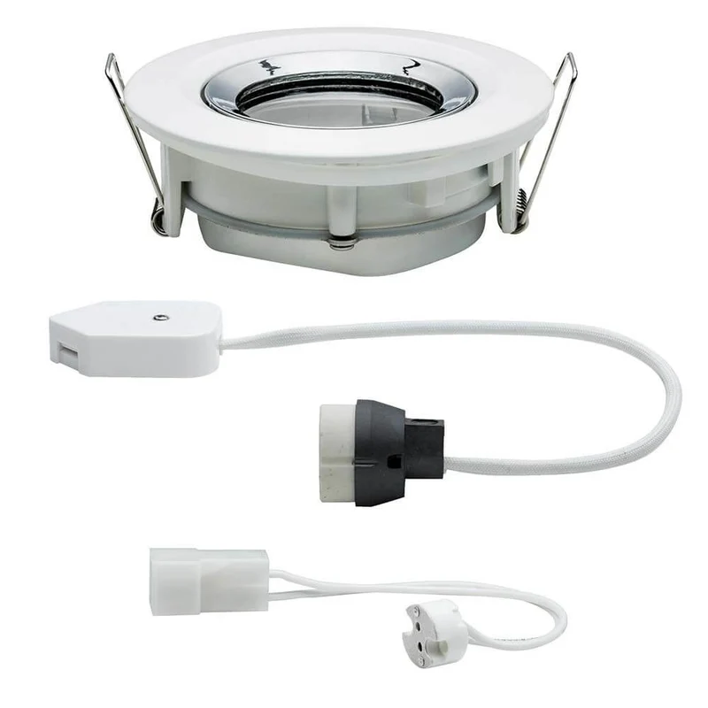 Premium EBL Nova IP65 schwenkb max 1x35W GU10 GU5,3 Weiß-Chrom