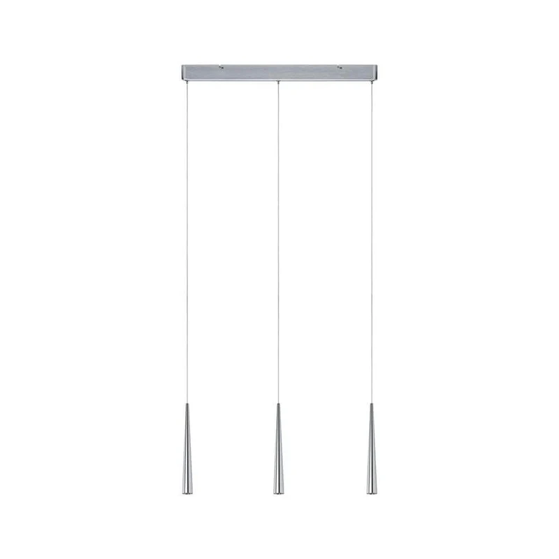 Gutta Pendelleuchte LED 3x7W Alu-Gebürstet