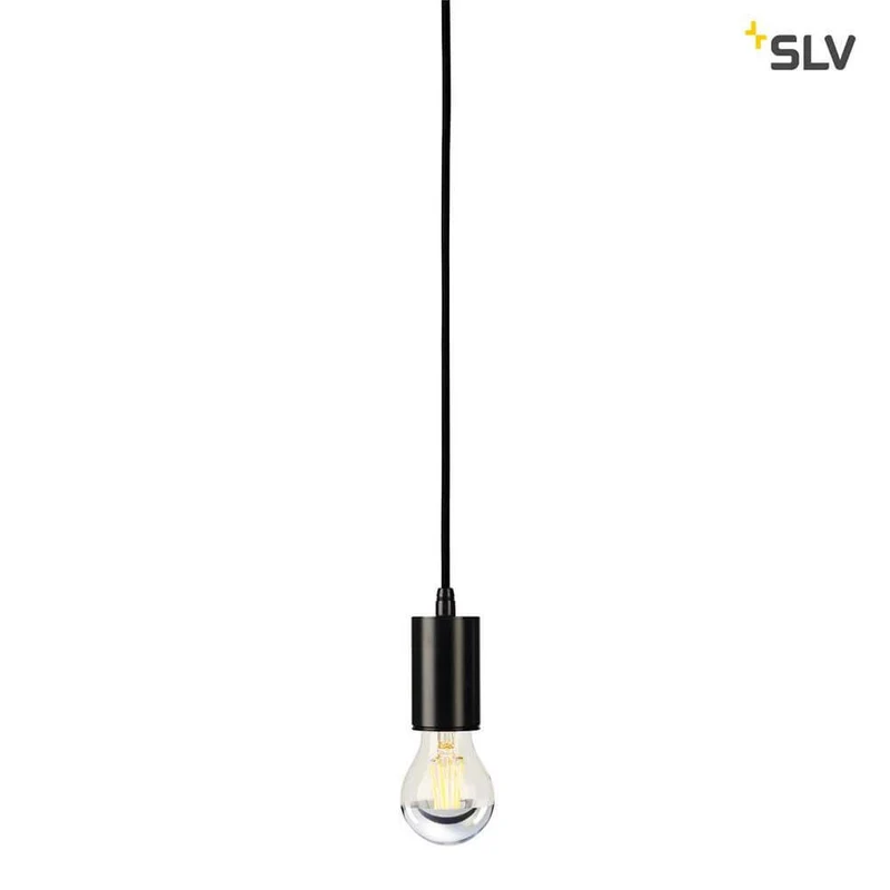 Fitu Pendelleuchte A60 Rund Schwarz 5m Kabel