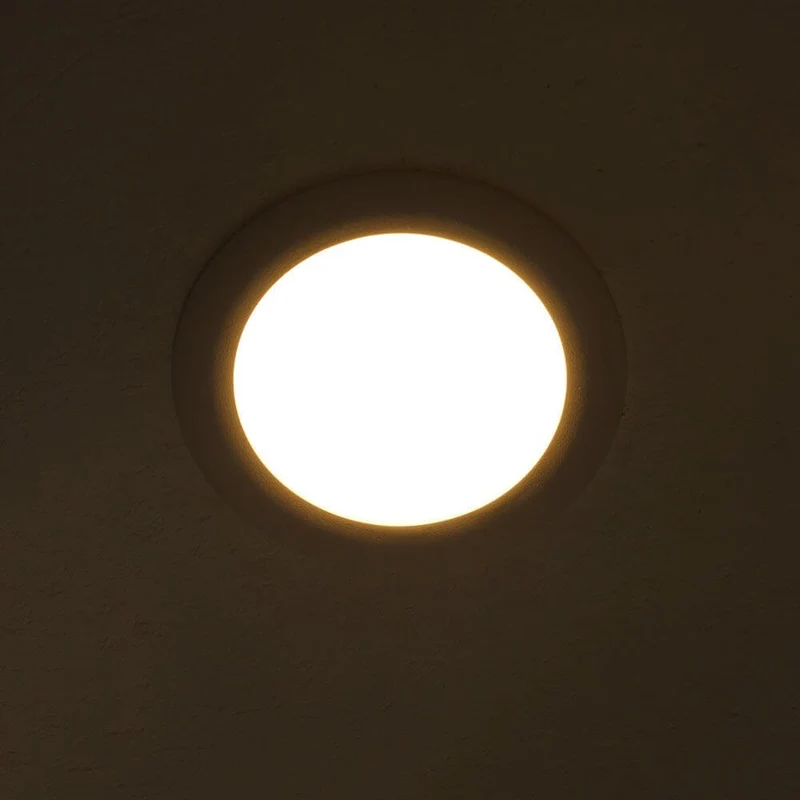 Indirektes Einbau LED-Panel 675lm Ø 15cm Warm Weiß