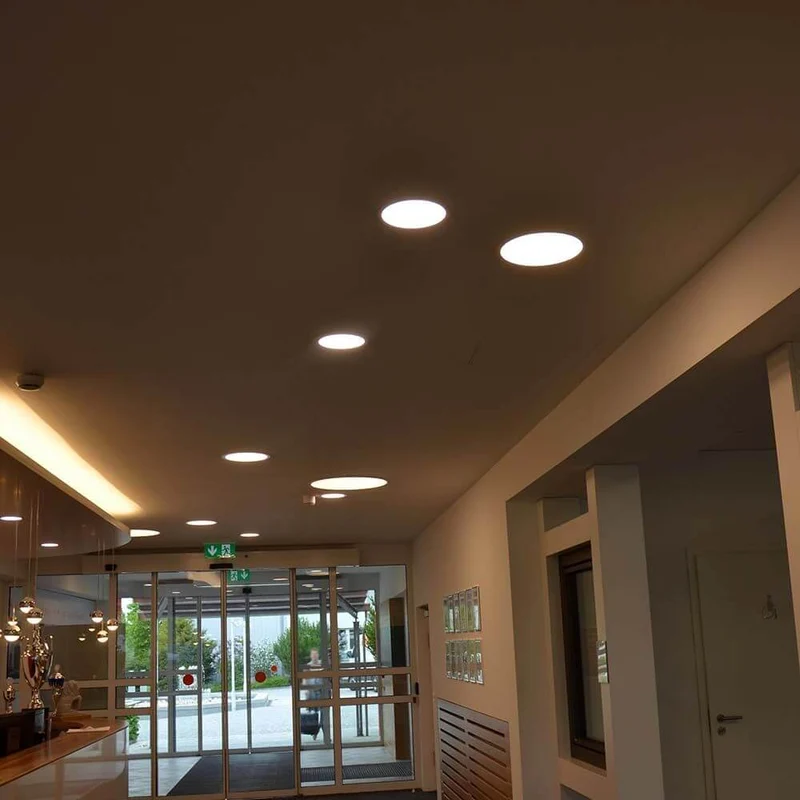 Indirektes Einbau LED-Panel 300lm Ø 10,5cm Warm Weiß