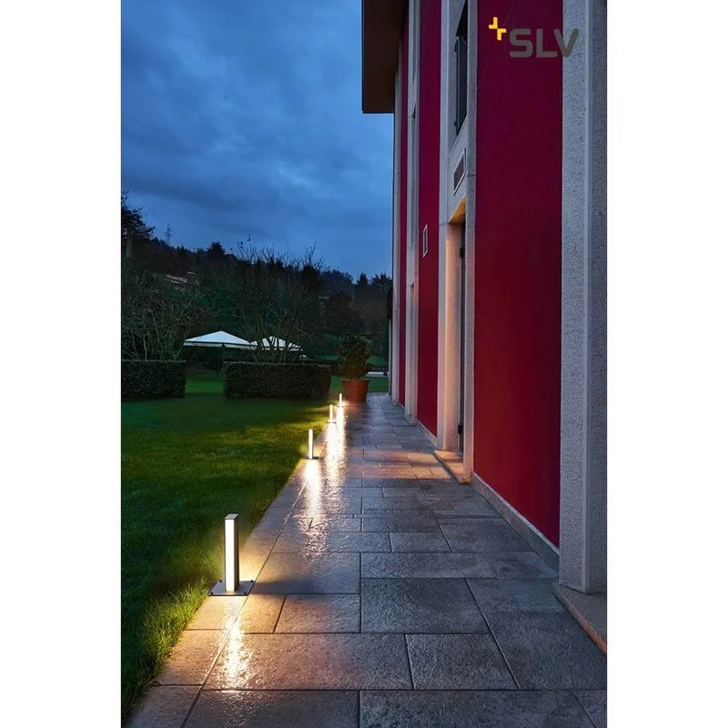 H-Pol Wege- & Standleuchte Zweiflammig LED 3000K Anthrazit 36cm