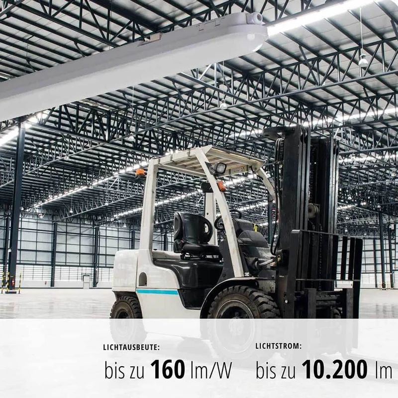 LED Wannenleuchte staubdicht 5000lm 120cm IP65