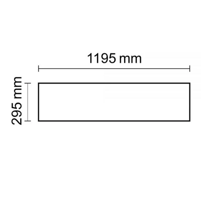 LED Panel Business Line 1200 Warmweiß 4550lm Weiß