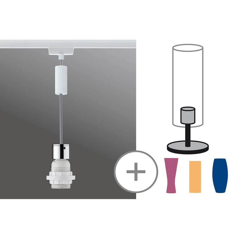 URail 2Easy Basic Pendel Weiß max. 20W E27