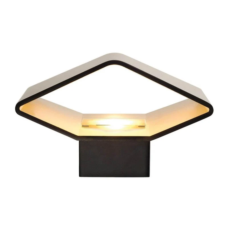 CARISO LED Wandleuchte 2 Schwarz Messing 7,5W LED 3000K