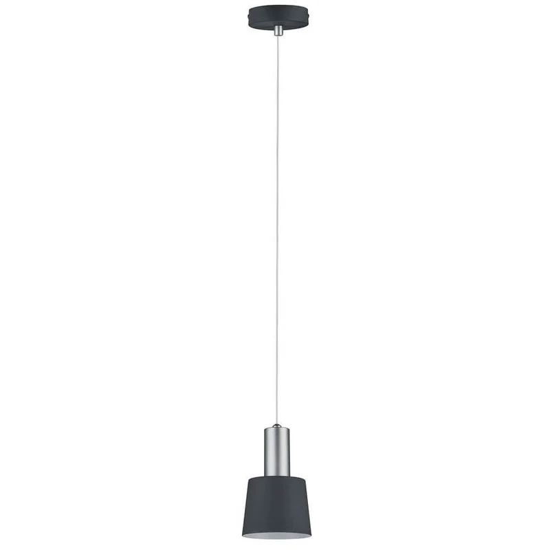 Neordic Haldar Pendelleuchte Dunkelgrau Chrom