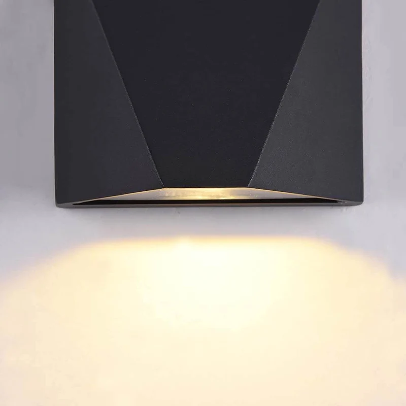 Beekman LED Außenwandleuchte Schwarz IP54